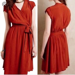 Maeve Noronha wrap dress - Anthropologie Size LP
